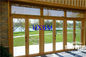 6063-T5 12A نوافذ خشبية مزدوجة المزجج للماء يرتدون الأخشاب